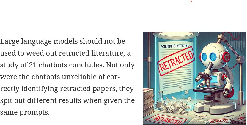 AI Cannot Identify Retracted Papers